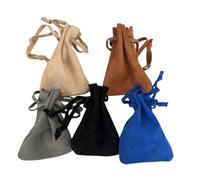 5 x Replica Native American Medicine/Coin Money Drawstring Bag Pouch