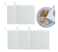 5 x Reusable Double Sided Mesh Dish Cloths for Glasses Bathroom Mirror Glass Car Table Plates Appliances Restaurant Window