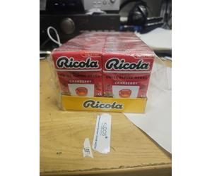 5 x Ricola Cranberry Sugar Free Swiss Herb Drops 45g