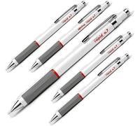 5 x Rotring Rapid Mechanical Pencil | 0.7mm HB Vanishing Lead Retracts into the Body | Twistable Eraser on the Tip | Round Barrel with Soft-Touch, Non-Slip Rubber Grip | Loose in Plain Packaging