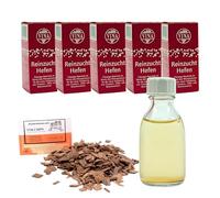5 x Rüdesheim Liquid Wine Yeast 28ml for 100L, Vina Yeast for Wine, Fermentation Yeast, Oak Chips