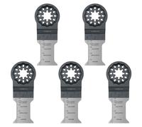 5 x SabreCut SCFN35B_5 35mm x 40mm Bimetal (BIM) Long Life 18 TPI Multi Tool Blades Compatible with Bosch Fein Starlock/Starlock Plus and Starlock Max Multi Tool Fitting System and Accessories