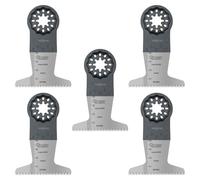 5 x SabreCut SCFN65J_5 65mm x 40mm Bimetal (BIM) Long Life 14 TPI Coarse Tooth Blades Compatible with Bosch Fein Starlock/Starlock Plus and Starlock Max Multi Tool Fitting System and Accessories