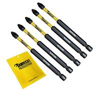 5 x SabreCut SCPZ289_5 89mm PZ2 Magnetic Impact Screwdriver Driver Bits Set Pozi Pozidriv Heavy Duty