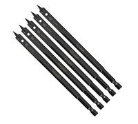 5 x SabreCut SCRIW08_5 8mm x 152mm Impact Rated Flat Wood Spade Bits for Softwood Hardwood Chipboard