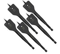 5 x SabreCut SCRIW30_5 30mm x 152mm Impact Rated Flat Wood Spade Bits for Softwood Hardwood Chipboard