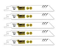 5 x SabreCut SCRS922HF_5 150mm 10 TPI S922HF Fast Wood and Metal Cutting Reciprocating Sabre Saw Blades