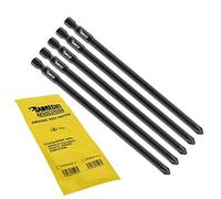 5 x SabreCut SCXPH2157_5 157mm PH2 Autofeed Collated Drywall Screwdriver Gun Bit Single Ended Phillips No.2 Heavy Duty Compatible with SENCO DuraSpin EAP27530 DS275 DS300