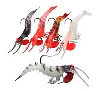 5 x Saltwater Baits Simulation Shrimp - Simulated for the - For Shore, Kayak and Outdoors for Perch, Trout and Catfish