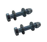 5 x Set Screw Bolts M12 x 50mm, Washers & Dome Nuts,