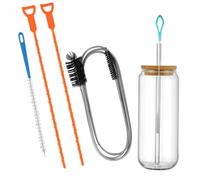 5 x Shower Drain Unblocker Tools, Sink Drain Unblocker and Cleaner Tool, Plughole Cleaners Hair Clog Remover for Kitchen Plug Hole Shower Bathroom Plug