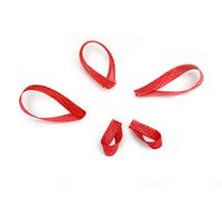 5 x Sinamay Loops Strip 10mm Width Fascinator Hat Making Millinery Trimmings (Red)