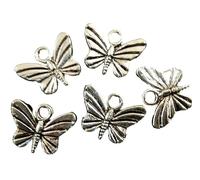 5 x Solid Butterfly Metal Charms. Size 1.6cm x 1.2cm Pack of 5. Great for jewellery making all Arts and Crafts, We have a range of similar products
