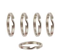 5 x Solid Sterling Silver Split Rings For Adding Charms To Bracelets ~ 6mm