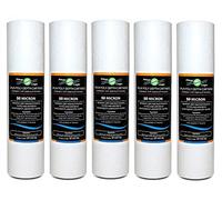 5 x SP10M50-FilterLogic 10” Slimline Spun Poly Sediment Water Filter 50 Micron fits All Standard housings - Whole House Filters, Reverse Osmosis Systems & Aquarium Filters, Removes:Sediment, Rust