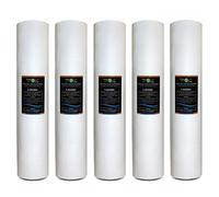 5 x SP20BB05 - FilterLogic 20” Big Blue Spun Poly 5 Micron Sediment Water Filter fits Standard housings for Industrial,pre-Filtration for UV,Window Cleaning Systems & Aquarium/RO use,Removes:Sediment