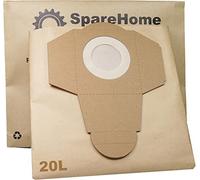 5 x SpareHome® High Performance Bags Compatible with Dexter 20L Vacuum Cleaners