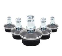 5 x STAND FZ | 11 mm | felt glides | hard floor - Chair glide Silver