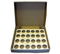 5 x Strong White 24 Cup Cake Cupcake Muffin Box & Tray