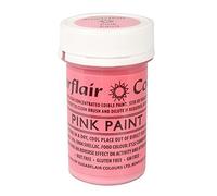 5 x Sugarflair Pink Edible Paint Cake Icing Matt Colour Sugarpaste Decorating