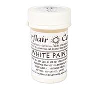 5 x Sugarflair White Edible Paint Cake Icing Matt Colour Sugarpaste Decorating