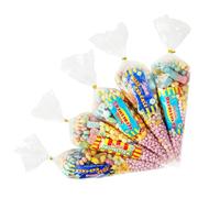 5 x Sweet Cones Pre Filled [PINK] Vegan and Halal Sweets - Friendly Party Bag Sweets for boys and girls - perfect for birthday parties and gifts