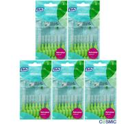 5 X TePe Green 0.8mm Interdental Brush - 8 Brushes