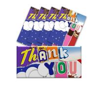 5 x Thank You Chocolate Bar Wrapper - Get Well Soon Gifts, Teacher Gifts, Funny Gifts for Women, Men, Teachers Birthday Present Rude Joke Secret Santa (Chocolate not included)