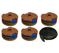 5 x Thread Spool + Cap Compatible with Qualcast GT 25 30 GGT 350A1 3503 450A1 4001 4502 WA0007