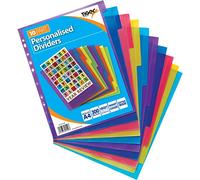 5 X Tiger dividers personalised A4 10 part extra wide x 1 set