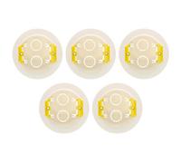 5 X Tower Tdl3500 Round Dry Lining Boxes 35mm Deep