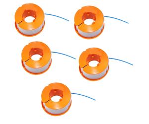 5 x Trimmer Spool & Line For Bosch ART23 Combitrim Comfort & Easytrim Strimmer