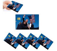 5 x Trump Rally Attack 2024 Credit Card Skins, Trump Debit Card Cover, Trump Assassination Trump Shoting Debit Card Sticker (Trump - 5 Pack)