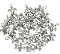5 x Turtle or Tortoise Metal Charms. Great for jewellery making or Mobile Phone Charms, Sold By Buttons and Bows Kettering