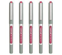 5 X UNI-BALL Eye UB-157E Roller Ball Pen FINE (0.7mm) Wine RED