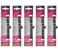 5 x Unit DEAL - Ancol - Reflective Softweave Cat Collar Black