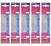 5 x Unit DEAL - Ancol - Reflective Softweave Cat Collar Blue