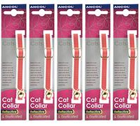 5 x Unit DEAL - Ancol - Safe Reflective Cat Collar Red