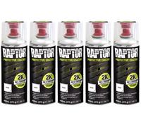 5 x UPOL Raptor WHITE Truck Bed Liner 2K Aerosol 400ml Protective Coating boats