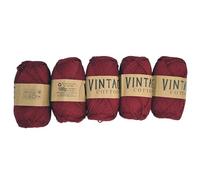 5 x Vintage Cotton DK 100g Crochet & Knitting Yarn/Wool, 60 Colours to Choose from (V-18)