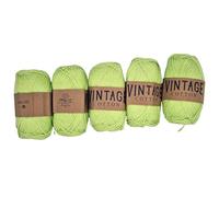 5 x Vintage Cotton DK 100g Crochet & Knitting Yarn/Wool, 60 Colours to Choose from (V-43)