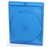 5 x Viva Elite Single Blu-ray Case - Durable - Polypropylene Plastic Construction - Clear Sleeve - Push Button Cover - Easy to Use - 170 x 135 x 11mm - Pack of 5