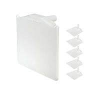 5 x White End Cap for Exitex Capex Snap Down Glazing Bar on Lean-to Timber Rafter