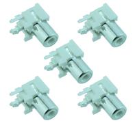 5 x White RCA Right Angle PCB Phono Socket