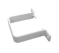 5 X White Square 65mm Flush Downpipe Brackets, Freeflow Low Profile