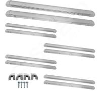 5 x Window Trickle Vents - Reduces Condensation, Damp & Steam - Complete Replacement Kit for uPVC, Wood & Aluminium White 400mm Pack of 5