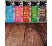5 x WINDPROOF LIGHTERS ** GET YOUR OWN LIGHTERS ** Highly Powerful Jet Flame Lighters, Windproof Gas Lighter MAXI SIZE GAS REFILLABLE ADJUSTABLE FLAME XMAS GIFT SET
