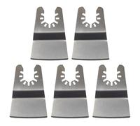 5 X50mm Scraper Blades/Oscillating Multitool Blades for Scraping Cutting Removing Paint Caulk Adhesive Sealant Compatible with Stanley Worx F30 Erbauer Black & Decker Etc