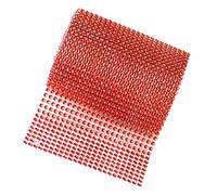5 Yard 24 Rows Rhinestone Ribbon Trim Net Drill Mesh Wrap DIY Craft Red