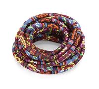 5 Yard Bohemia Ethnic Cotton Thread Round Braided Cotton Rope Cord 6mm Dia for DIY Bracelet Necklaces Jewelry Making Accessories (Style 7)